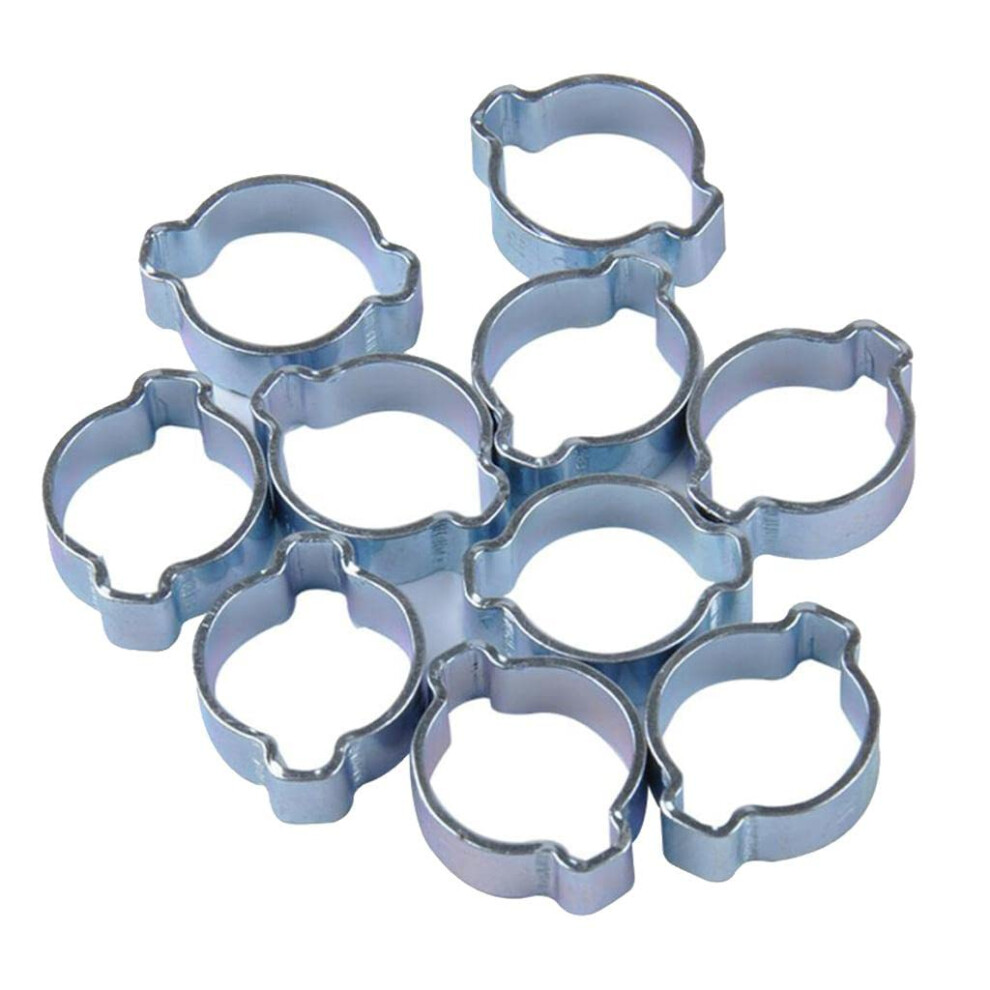 15-18Mm Double Ear Clips O Clamp Zinc-Plated Steel For Earrings Diy Jewelry Making 10 Pack 9393856089802