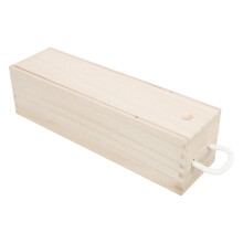 weinflaschen box holz mit griff zum verschenken, 1