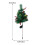 Living And Home Set of 2 Solar-Powered Pre-Lit Artificial Christmas Tree Decorations with Lights 6