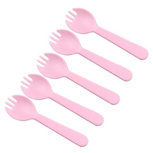 100 Unidades 2 En 1 Cucharillas Plástico Para Pastel
