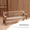 banc de jardin miniature en bois pour maison de décorative 7