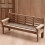 banc de jardin miniature en bois pour maison de décorative 5