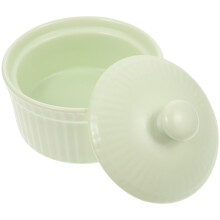 bol en céramique couvercle vert pour dessert