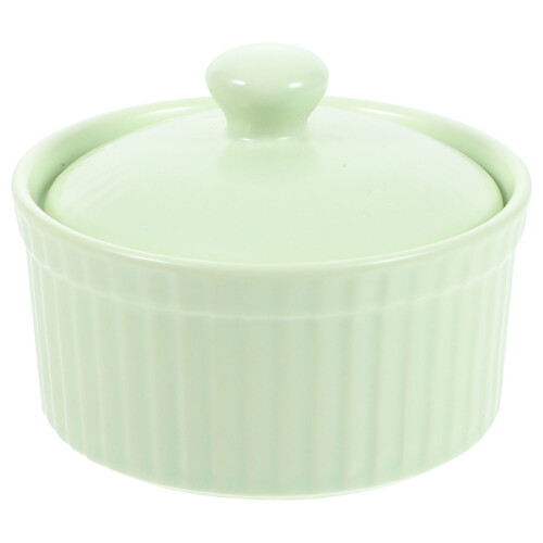 bol en céramique couvercle vert pour dessert 1