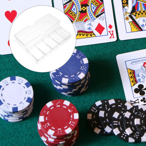 2Pcs Poker Chips Tray With Lids For Storage And Organization 2