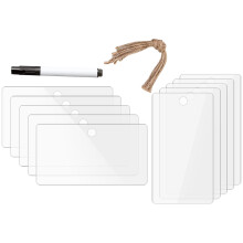 1 Set Acrylic Blanks Diy Labels Festival Hanging Decor With Hemp Rope