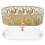 Ramadan Candy Dish With Lid Oval Metal Gold Eid Mubarak Container 1