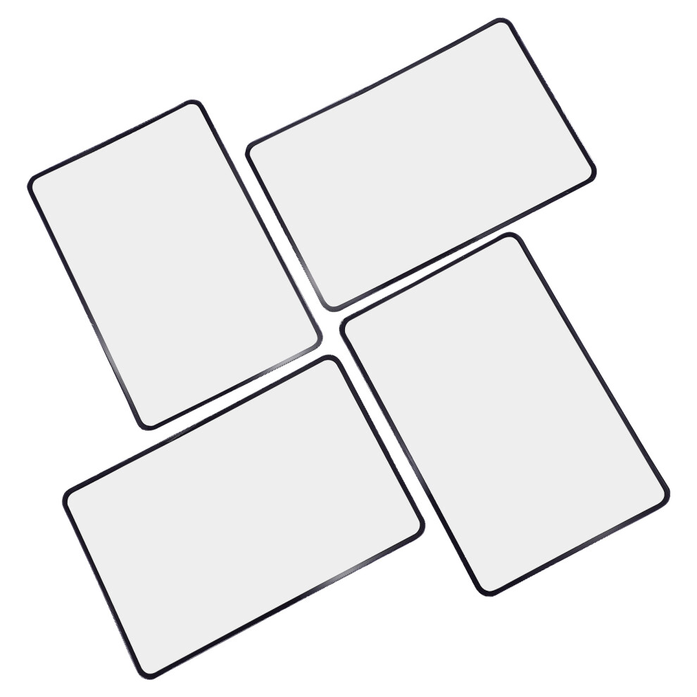 Happyyami 4Pcs Lightweight Pvc Reading Magnifier 3X Handheld Cards Sized Lens