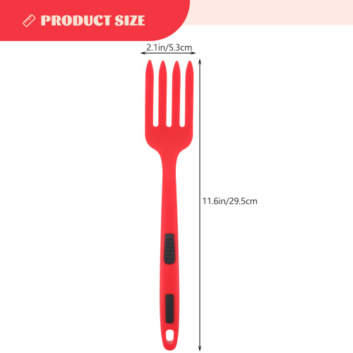 Kitchen Pasta Server Fork Reusable Washable Large Ergonomic Food Fork 1