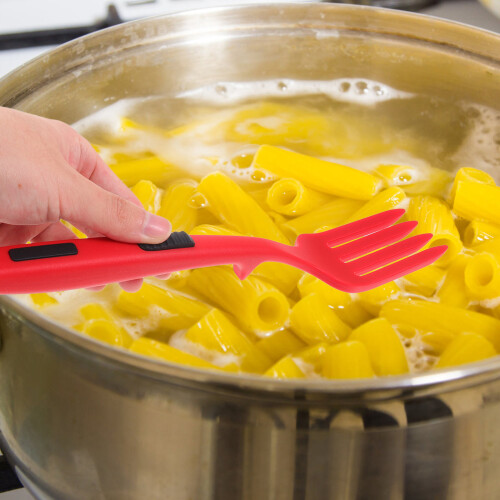 Kitchen Pasta Server Fork Reusable Washable Large Ergonomic Food Fork 2