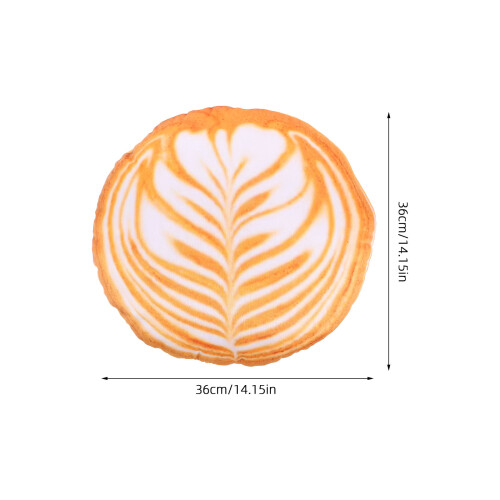 Cute Cartoon Coffee Latte Plush Pillow for Sofa Bed Office 1
