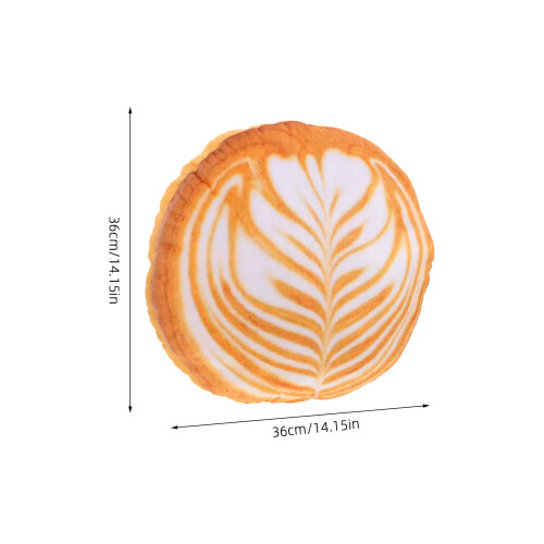 Cute Cartoon Coffee Latte Plush Pillow for Sofa Bed Office 2