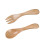 2 Pcs Childrens Cutlery Set Reusable Dinner Forks Wood Tableware 6