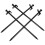 Gardening Stakes Metal Practical Design For Tent Fixing 4pcs 8