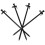 Gardening Stakes Metal Practical Design For Tent Fixing 4pcs 7