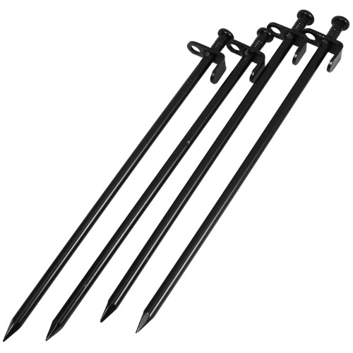 Gardening Stakes Metal Practical Design For Tent Fixing 4pcs
