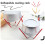 2 pezzi scaffali in chiffon pieghevoli con gambe in acciaio e silicone 6