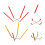 2 pezzi scaffali in chiffon pieghevoli con gambe in acciaio e silicone 8