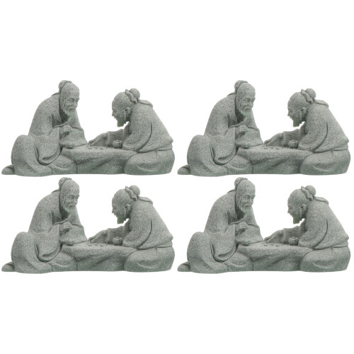 4Stk Sandstein Älteste Statue Robust Für 1