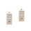 2Pcs Creative White Plastic Christmas Tree Pendants Hanging Decor 6