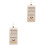 2Pcs Creative White Plastic Christmas Tree Pendants Hanging Decor 5