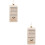 2Pcs Creative White Plastic Christmas Tree Pendants Hanging Decor 8