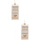 2Pcs Creative White Plastic Christmas Tree Pendants Hanging Decor 9