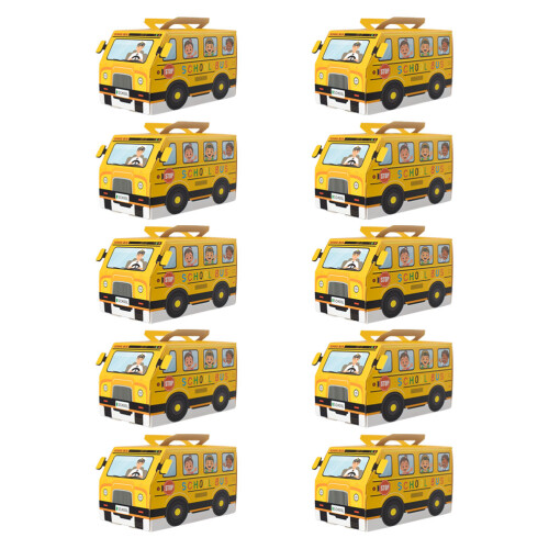 10 unidades lembrancinhas ônibus para doces e decoração