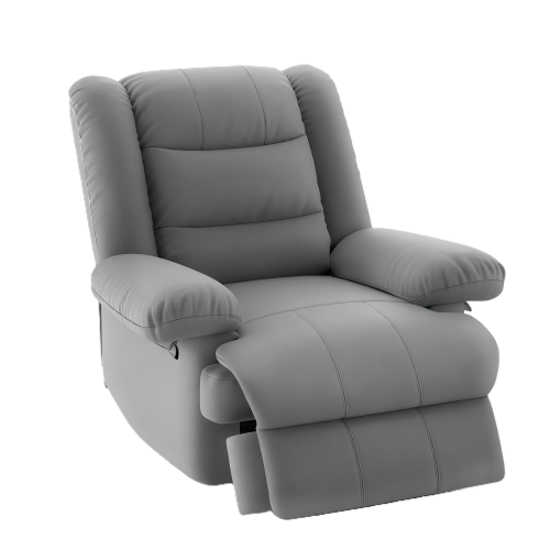 （Grey） Manual Reclining Sofa with Backrest