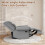 （Grey） Manual Reclining Sofa with Backrest 4