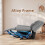 （Grey） Manual Reclining Sofa with Backrest 3