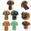 5Pcs Rustic Stone Adornments Potted Plants Decor For Micro Landscape 11