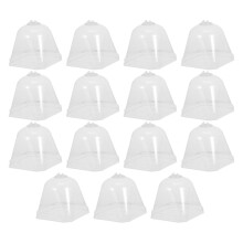15Stk Pflanzenschutzhaube Transparente Gewächsschutzhaube Gartenhelfer