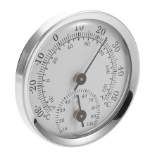 Thermometer Hygrometer Weißem Kunststoff Zur Überwachung