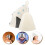 3pcs Felt Sauna Hats Bath Hats 8