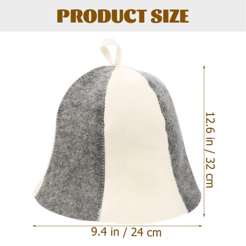 3pcs Felt Sauna Hats Bath Hats 1