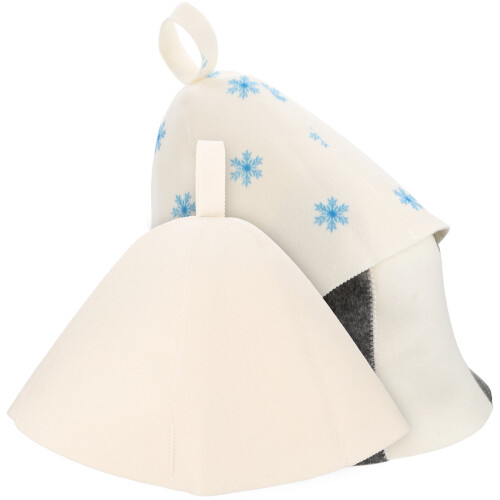 3pcs Felt Sauna Hats Bath Hats 2