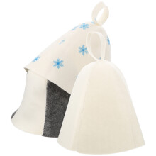 3 Stuks Felt Saunahoeden Dikke Absorberende Badhoeden