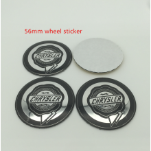 Emblemat samochodowy Chrysler 300c 56 mm, naklejka czarna 56 mm