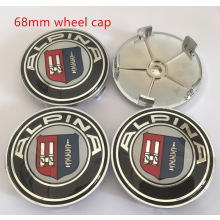 Emblematy samochodowe na maskę, 4 sztuki, kołpak 68 mm
