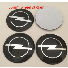 Samochód Opel, naklejka czarna 56mm