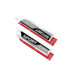 Emblemat samochodowy, błotnik boczny, dekoracja karoserii, metal, SPORT LINE, naklejka z emblematem,