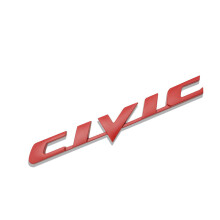 Naklejka na tylną klapę samochodu Honda Civic z logo w kształcie litery B, wysoka