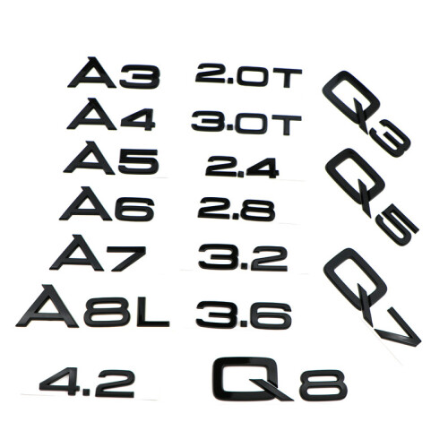 Czarny dla Audi A3 A4 A5 A6 A7 A8 Q3 Q5, A7 1