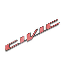 Naklejka na tylną klapę samochodu Honda Civic z logo w kształcie litery D, wysoka
