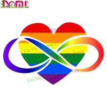 Naklejka dekoracyjna "Miłość LGBT Gay" na samochód, kamper, 20 cm, styl 11