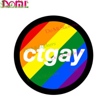 Naklejka ozdobna "Miłość LGBT Gay" na samochód kempingowy, 25 cm, styl 09