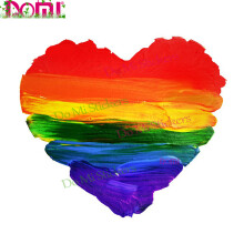 Naklejka dekoracyjna "Miłość LGBT Gay" na samochód, kamper, 10 cm, styl 18