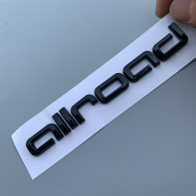 Logo ABS Allroad, litery, emblemat na błotnik samochodu Audi, bagażnik błyszczący czarny