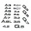 Czarny dla Audi A3 A4 A5 A6 A7 A8 Q3 Q5, A6 2